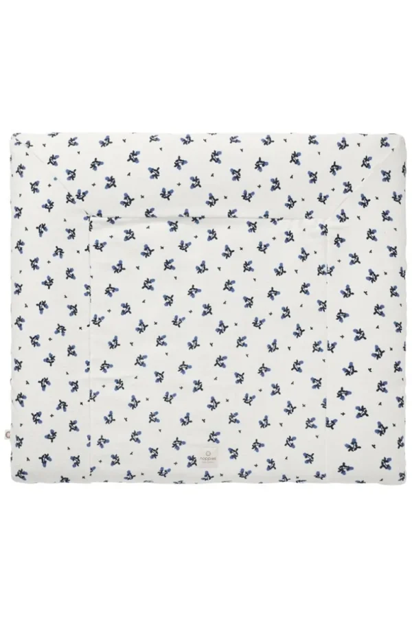 Noppies Aankleedkussenhoezen | Thuis<Aankleedkussenhoes Blooming Clover 77x87cm - Colony Blue