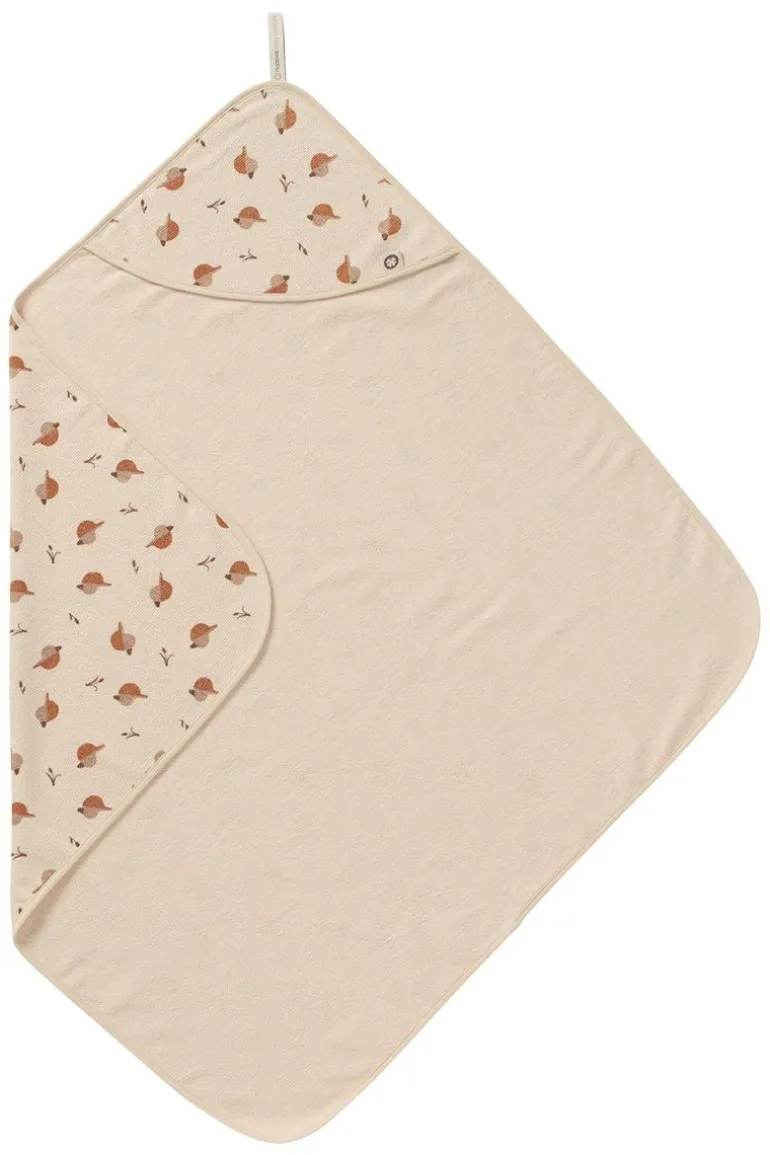 badcape_printed_duck_baby_10.webp Noppies Badcapes & Wikkeldoeken | Thuis<Badcape Printed Duck Baby Hooded Towel - Indian Tan