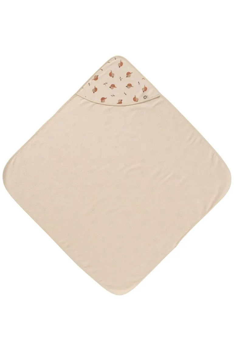 badcape_printed_duck_baby_12.webp Noppies Badcapes & Wikkeldoeken | Thuis<Badcape Printed Duck Baby Hooded Towel - Indian Tan