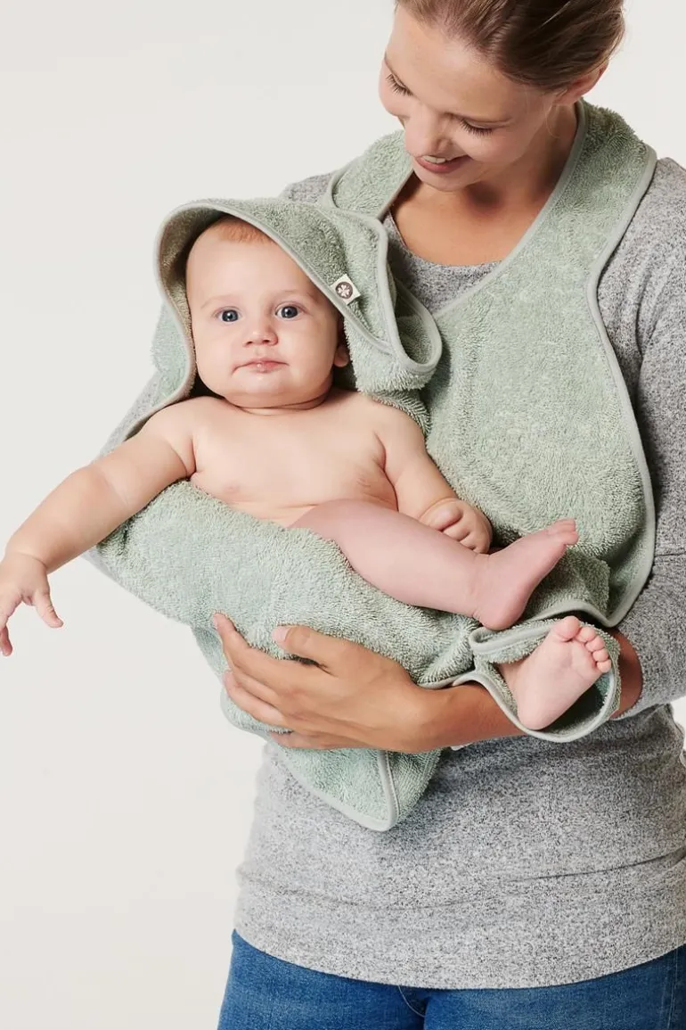 badcape_wearable_hooded_t_0-1.webp Noppies Badcapes & Wikkeldoeken | Thuis<Badcape Wearable Hooded Towel 110cm - Puritan Gray