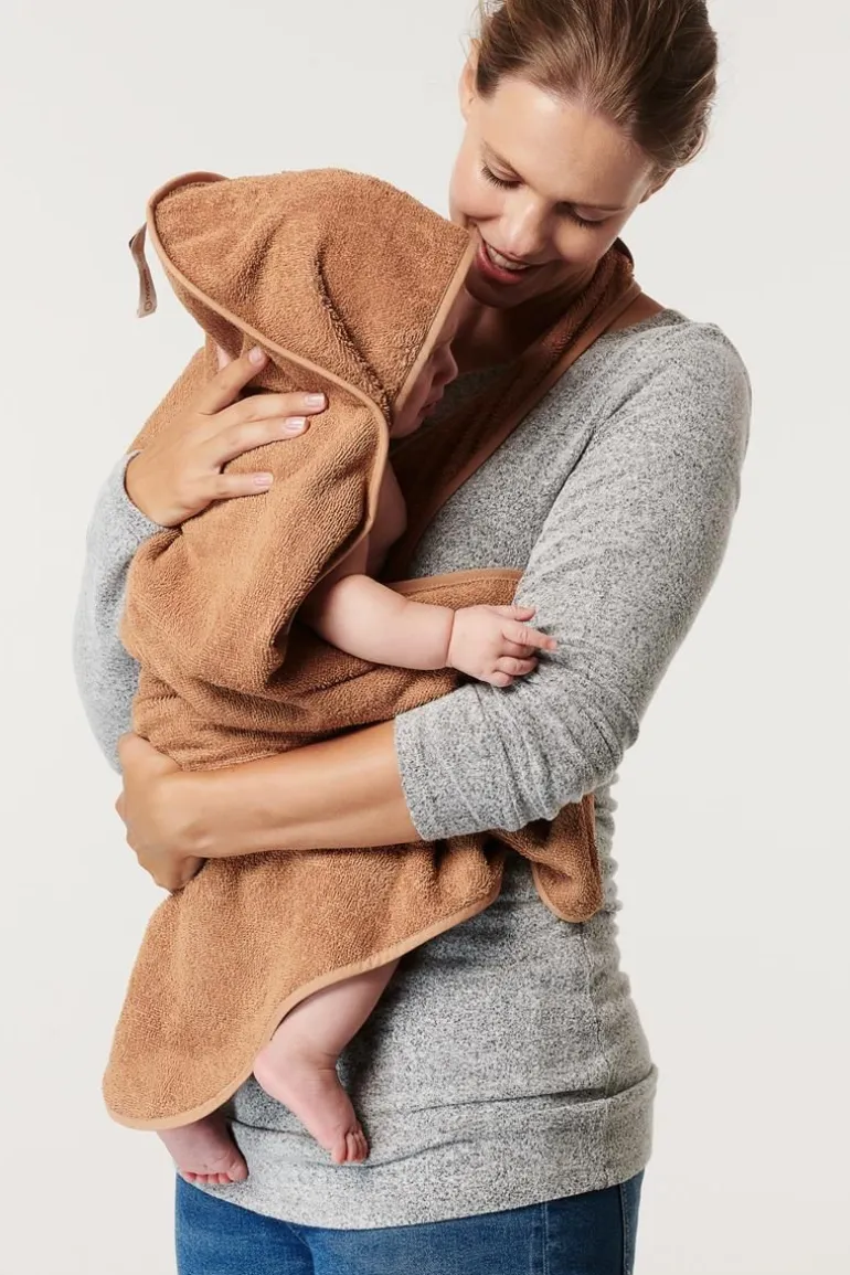 badcape_wearable_hooded_t_6-2.webp Noppies Badcapes & Wikkeldoeken | Thuis<Badcape Wearable Hooded Towel 110cm - Indian Tan