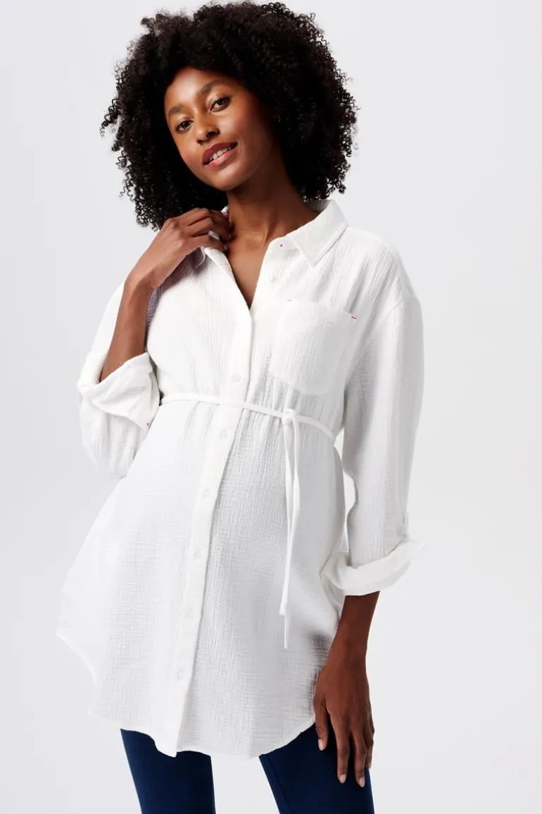 blouse__bright_white_0.webp Noppies Blouses | Blouses & Tunieken<Blouse - Bright White