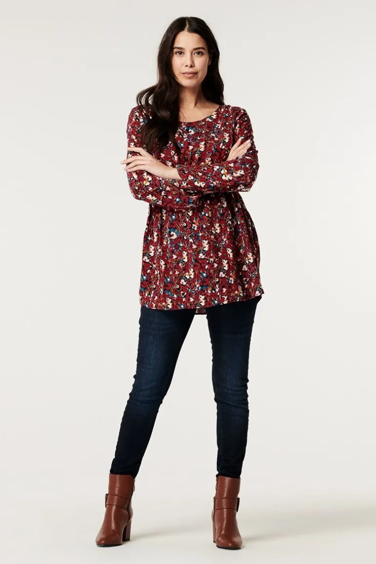 blouse__dark_red_7-1.webp Noppies Blouses | Blouses & Tunieken<Blouse - Dark Red