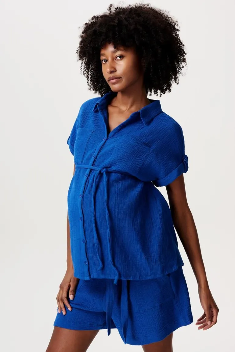 blouse__electric_blue_0-1.webp Noppies Blouses | Blouses & Tunieken<Blouse - Electric Blue