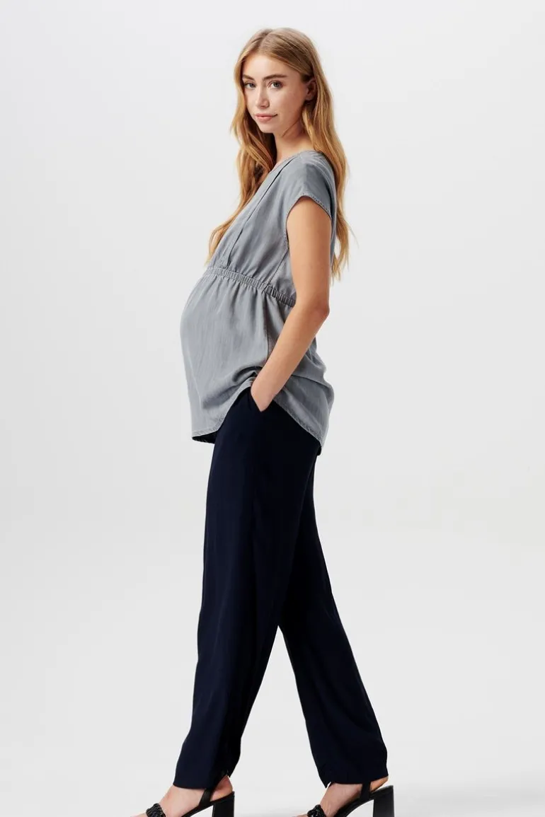 blouse__grey_denim_13.webp Noppies Blouses | Blouses & Tunieken<Blouse - Grey Denim