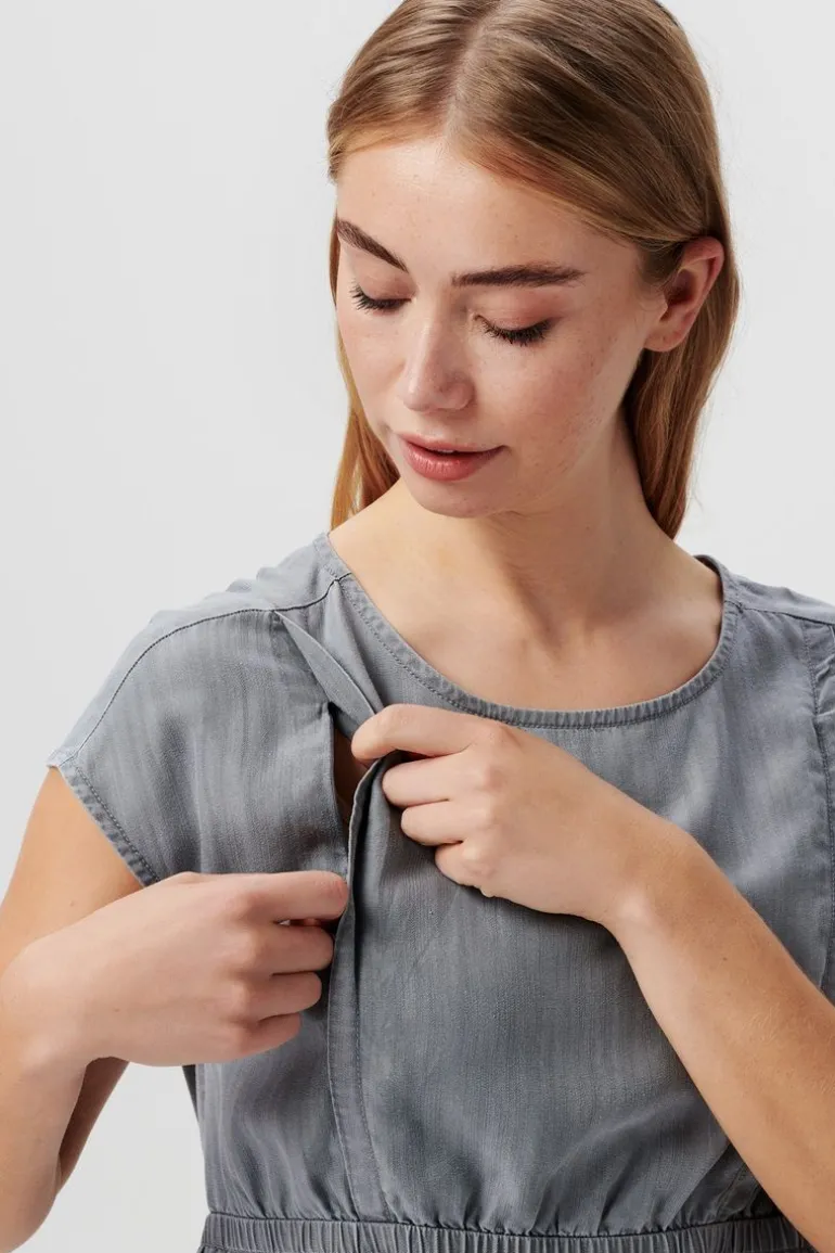 blouse__grey_denim_6.webp Noppies Blouses | Blouses & Tunieken<Blouse - Grey Denim