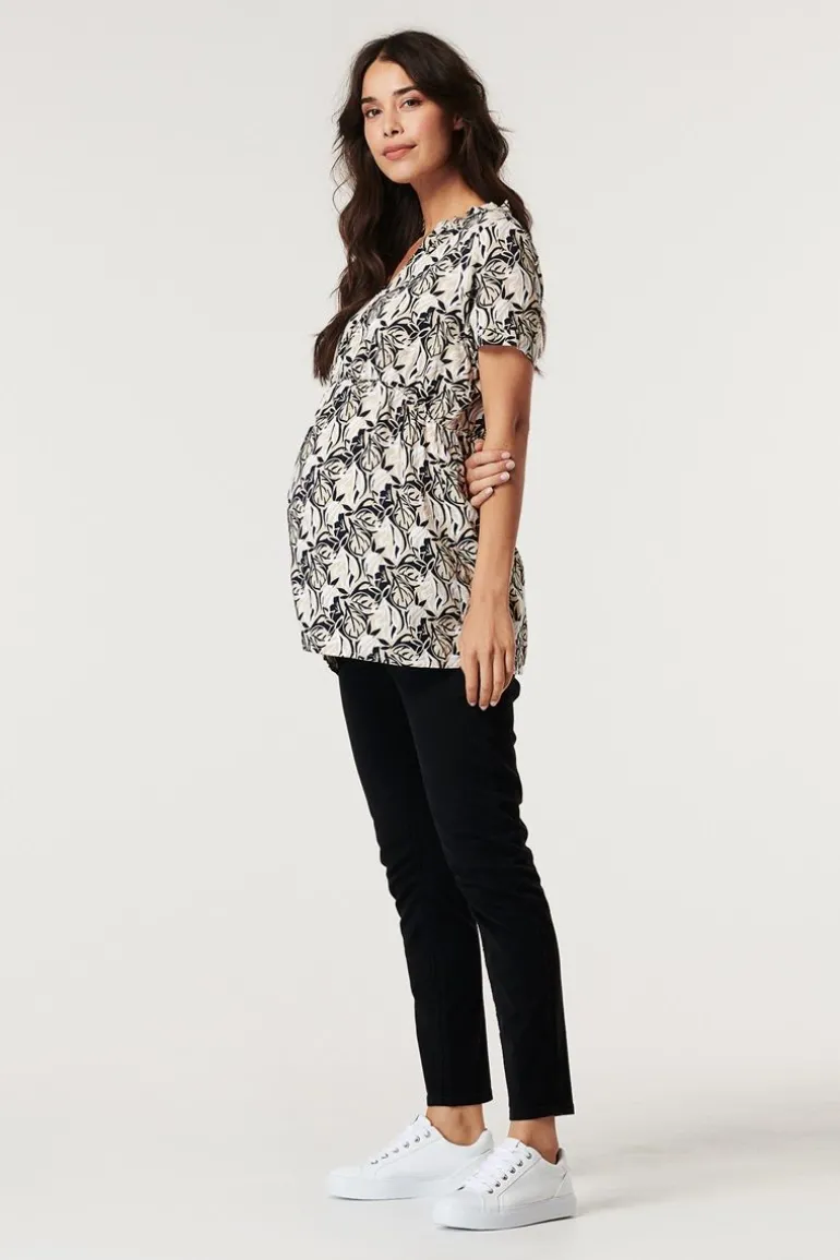 blouse__gunmetal_14.webp Noppies Blouses | Blouses & Tunieken<Blouse - Gunmetal