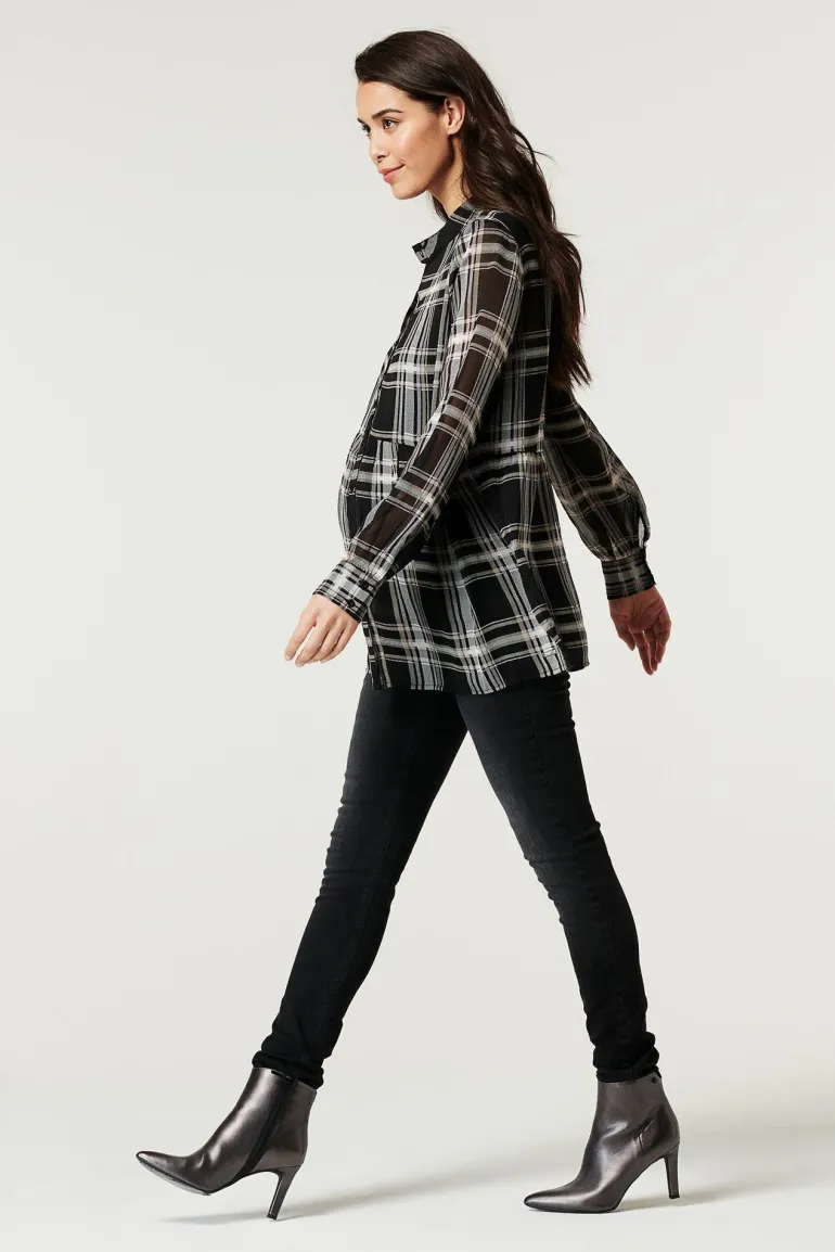 blouse__gunmetal_16-1.webp Noppies Blouses | Blouses & Tunieken<Blouse - Gunmetal