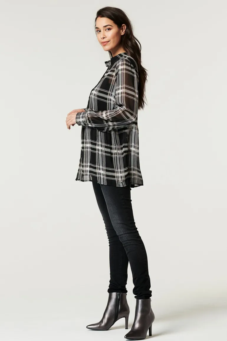 blouse__gunmetal_7-1.webp Noppies Blouses | Blouses & Tunieken<Blouse - Gunmetal