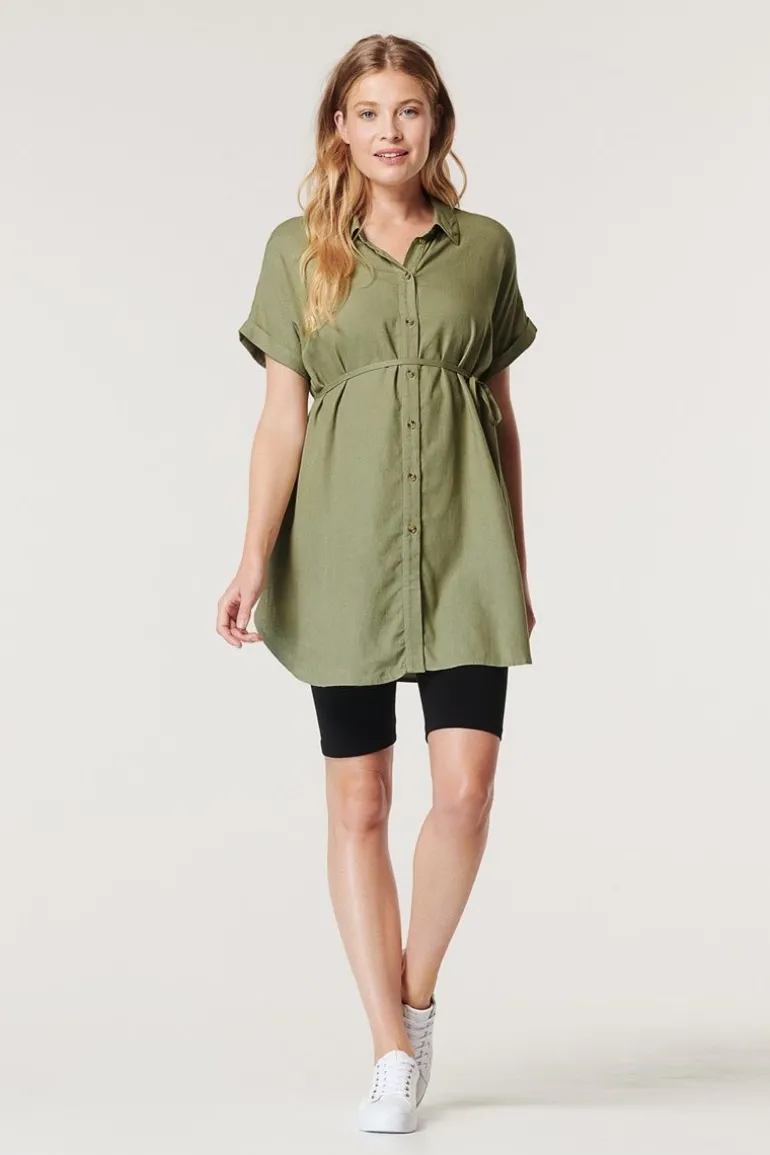 blouse__real_olive_7-3.webp Noppies Blouses | Blouses & Tunieken<Blouse - Real Olive