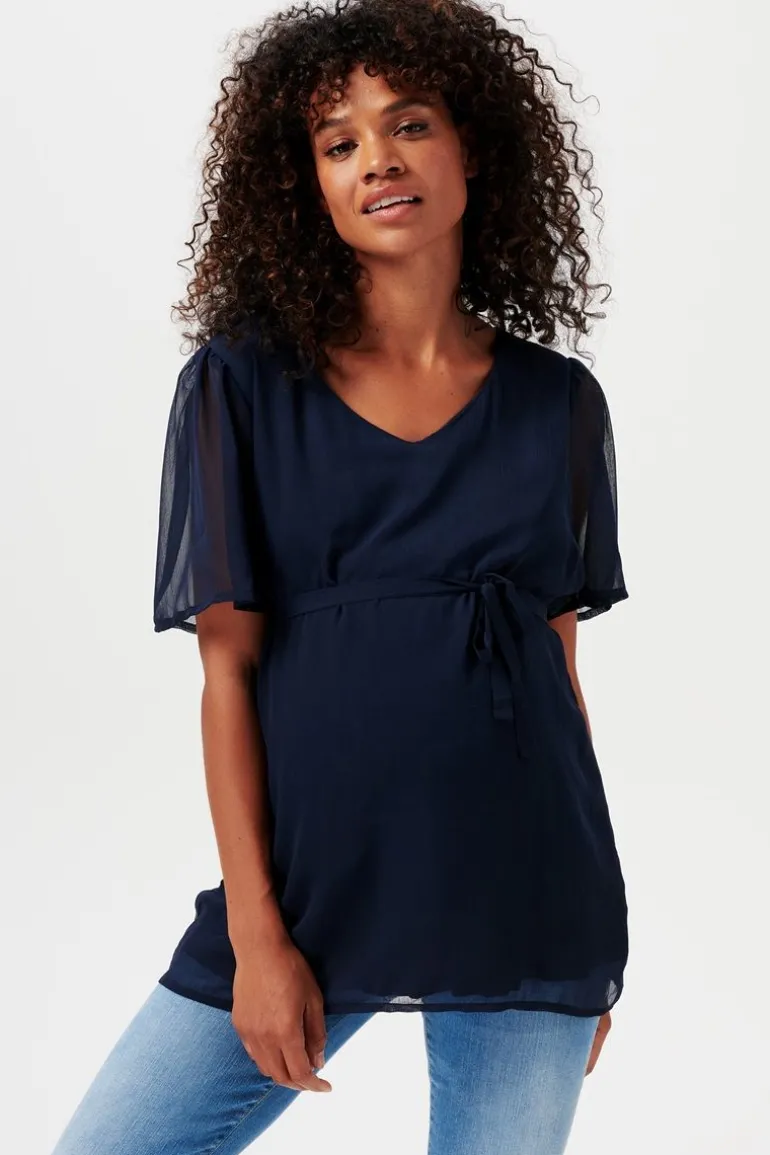 blouse_acton__peacoat_0.webp Noppies Blouses & Tunieken<Blouse Acton - Peacoat