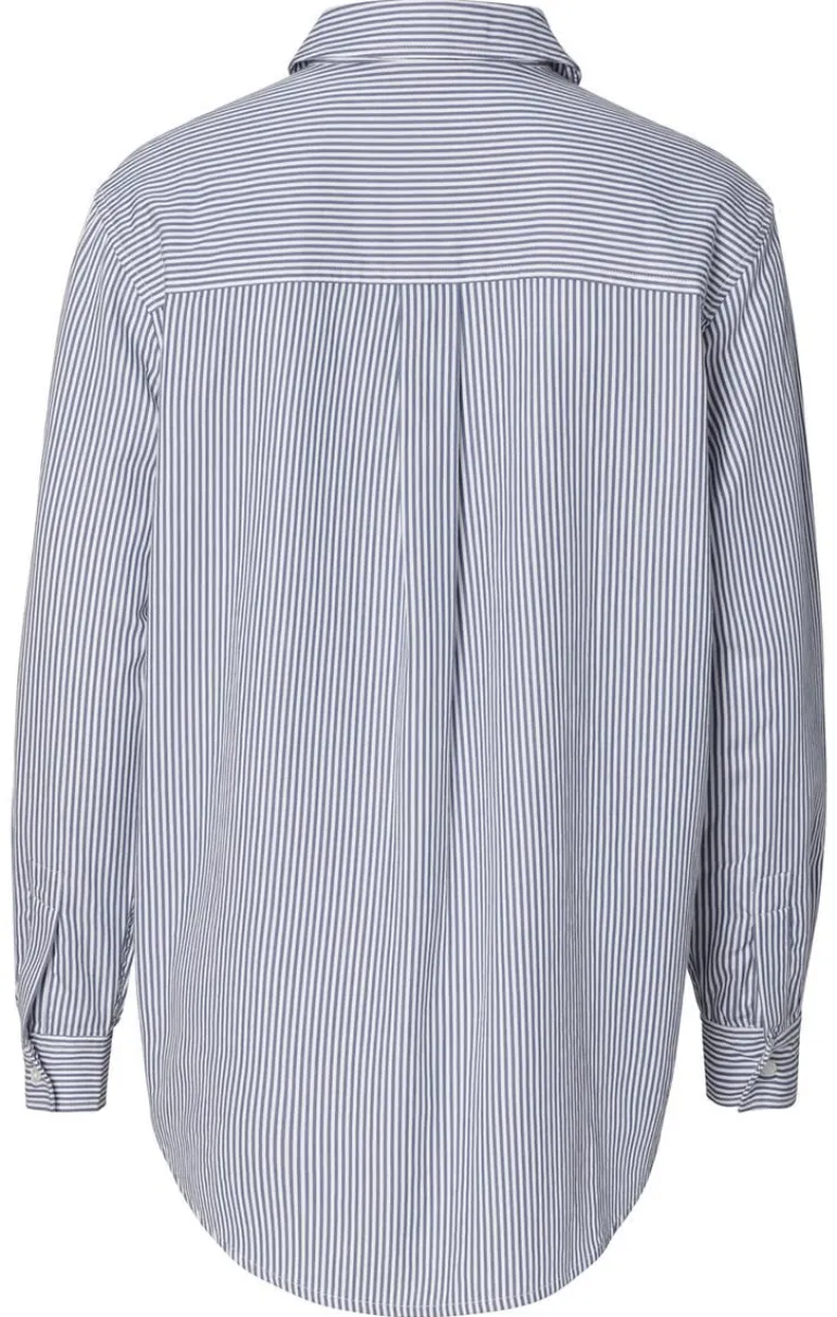 blouse_arles__gris_blue_s_10.webp Noppies Blouses | Blouses & Tunieken<Blouse Arles - Gris blue Stripe