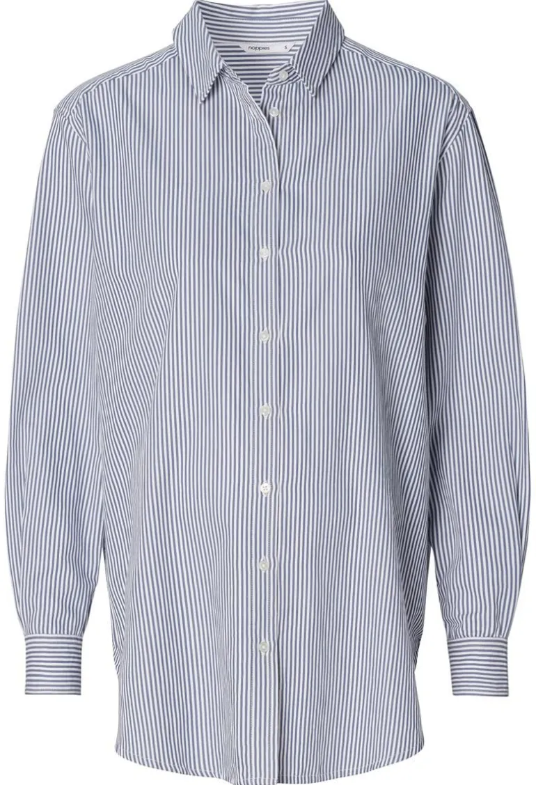 blouse_arles__gris_blue_s_9.webp Noppies Blouses | Blouses & Tunieken<Blouse Arles - Gris blue Stripe