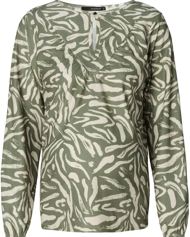 blouse_edgemore__olivine_2.webp Noppies Blouses & Tunieken<Blouse Edgemore - Olivine