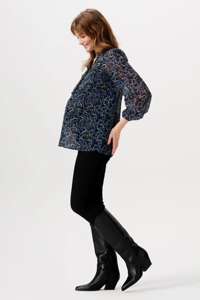 blouse_foggia__black_oliv_12.webp Noppies Blouses | Blouses & Tunieken<Blouse Foggia - Black Olive
