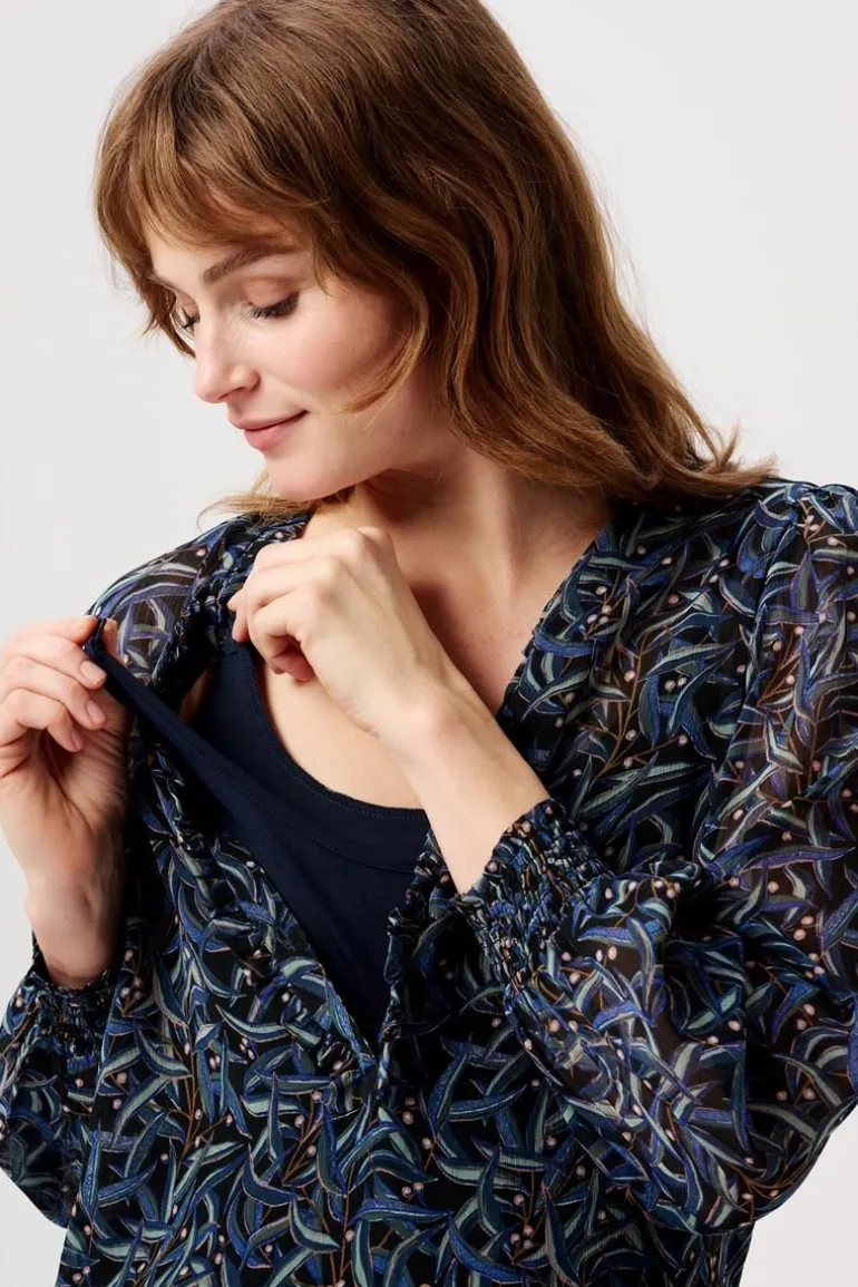 blouse_foggia__black_oliv_6.webp Noppies Blouses | Blouses & Tunieken<Blouse Foggia - Black Olive