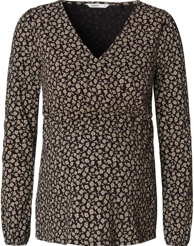 blouse_janice__black_flow_2.webp Noppies Blouses | Blouses & Tunieken<Blouse Janice - Black flower