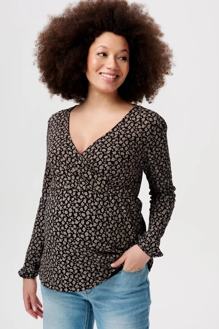 blouse_janice__black_flow_6.webp Noppies Blouses | Blouses & Tunieken<Blouse Janice - Black flower