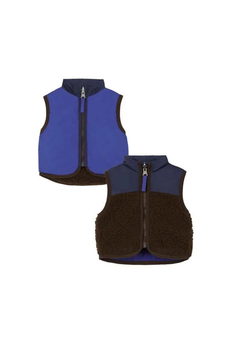 bodywarmer_galve__reversi_0.webp Noppies Jassen<Bodywarmer Galve - Reversible - Brown Patina