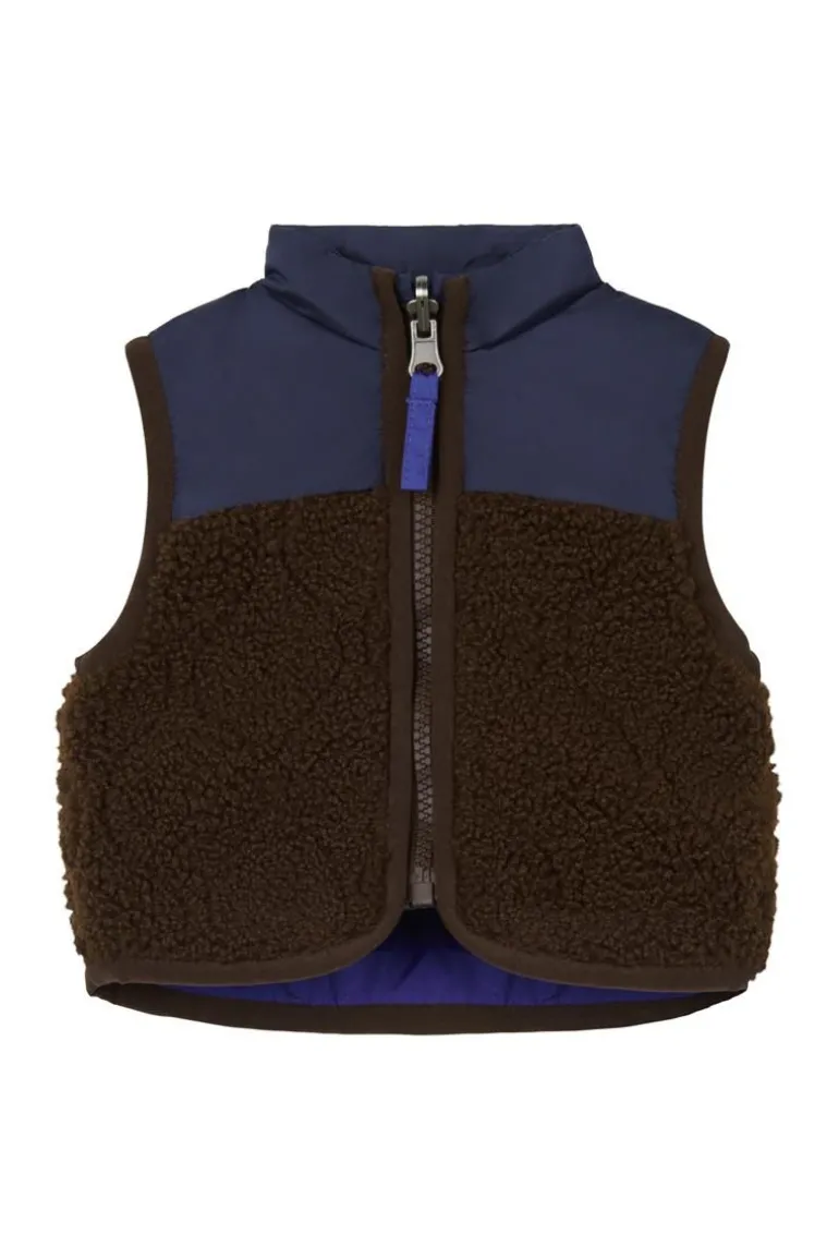 bodywarmer_galve__reversi_2.webp Noppies Jassen<Bodywarmer Galve - Reversible - Brown Patina
