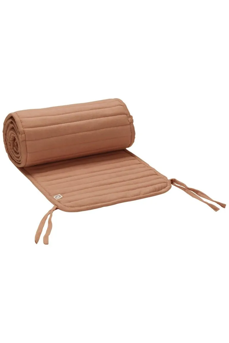 boxbumper_quilted_bed_bum_2.webp Noppies Boxbumpers | Thuis<Boxbumper Quilted Bed Bumper Cot - Indian Tan