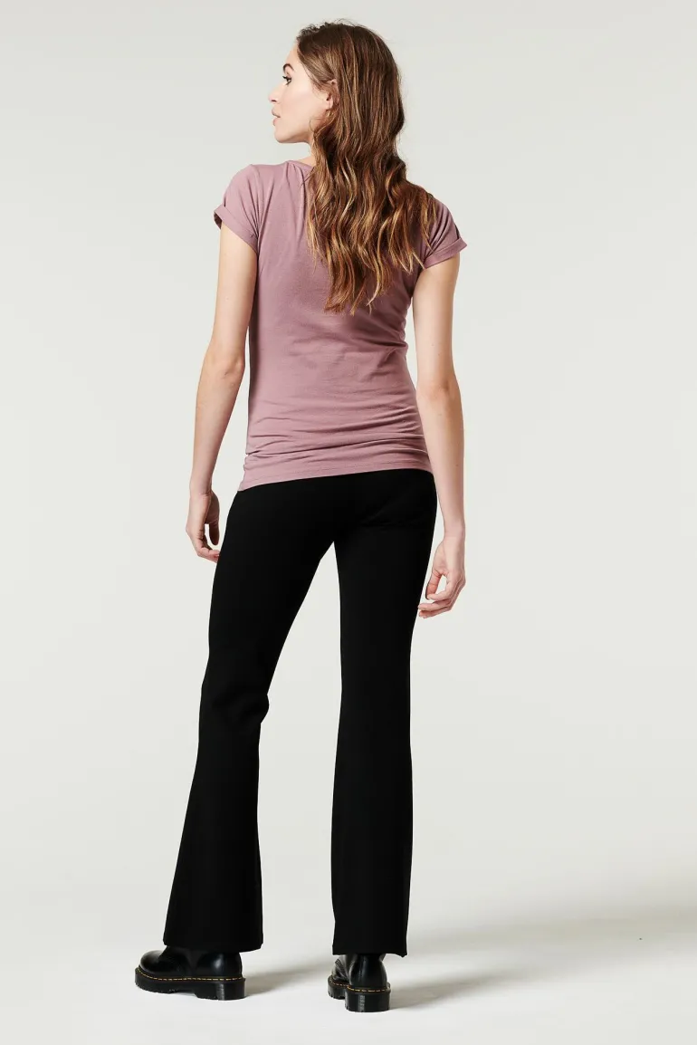 casual_broek_flare__black_14.webp Noppies Flared | Broeken<Casual Broek Flare - Black