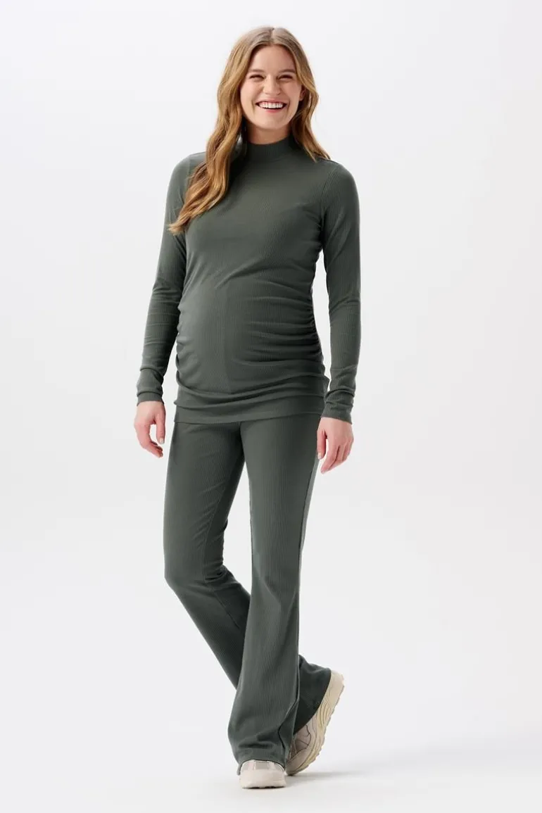 casual_broek_flared_heja__0-4.webp Noppies Flared | Broeken<Casual Broek Flared Heja - Olive