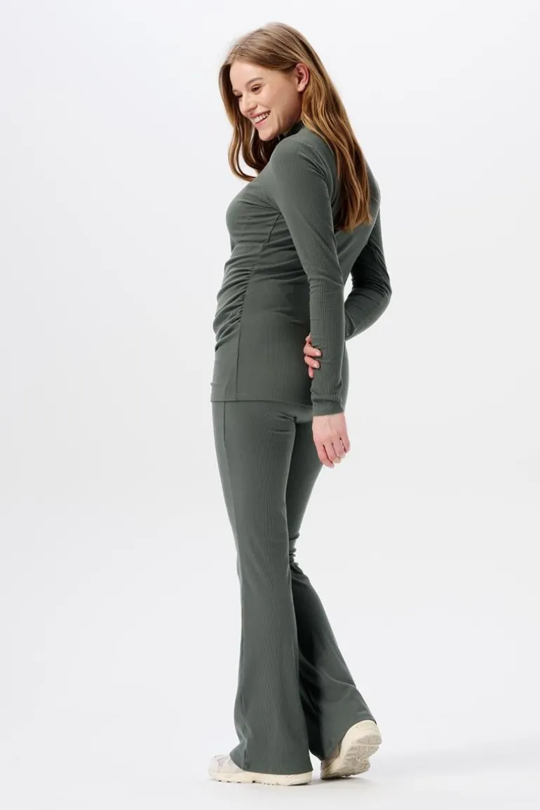 casual_broek_flared_heja__1-4.webp Noppies Flared | Broeken<Casual Broek Flared Heja - Olive