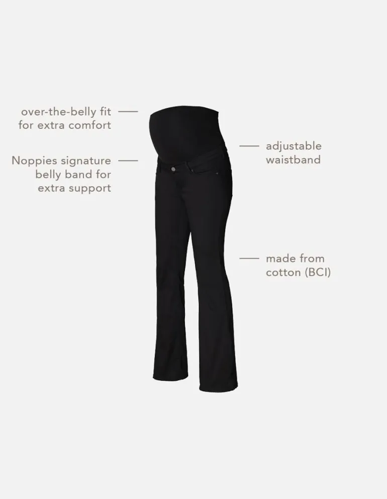 casual_broek_flared_senna_7-1.webp Noppies Flared | Broeken<Casual Broek Flared Senna - Black