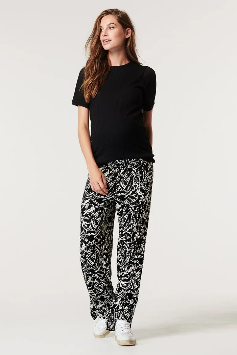 casual_broek_leaf__black_0.webp Noppies Broeken<Casual Broek Leaf - Black