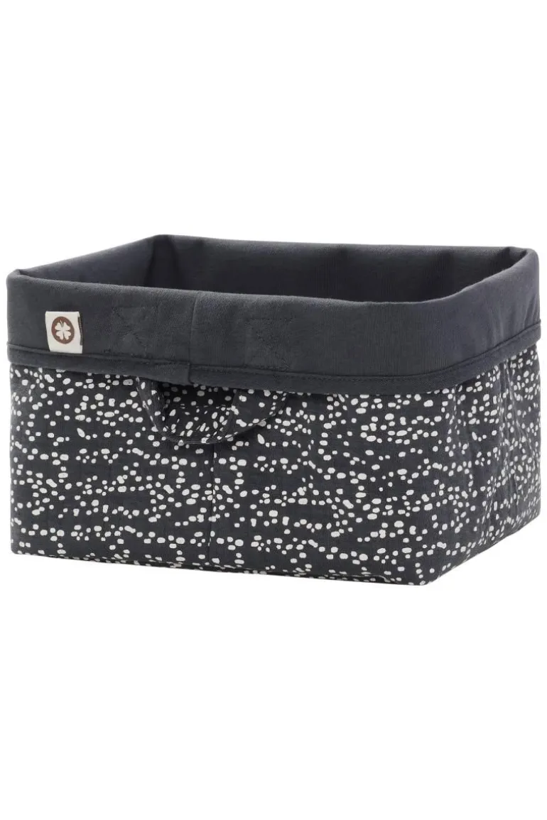 commode_mandje_fancy_dot__4.webp Noppies Commode Mandjes | Bad & Verzorging<Commode Mandje Fancy Dot Size M - Forged Iron