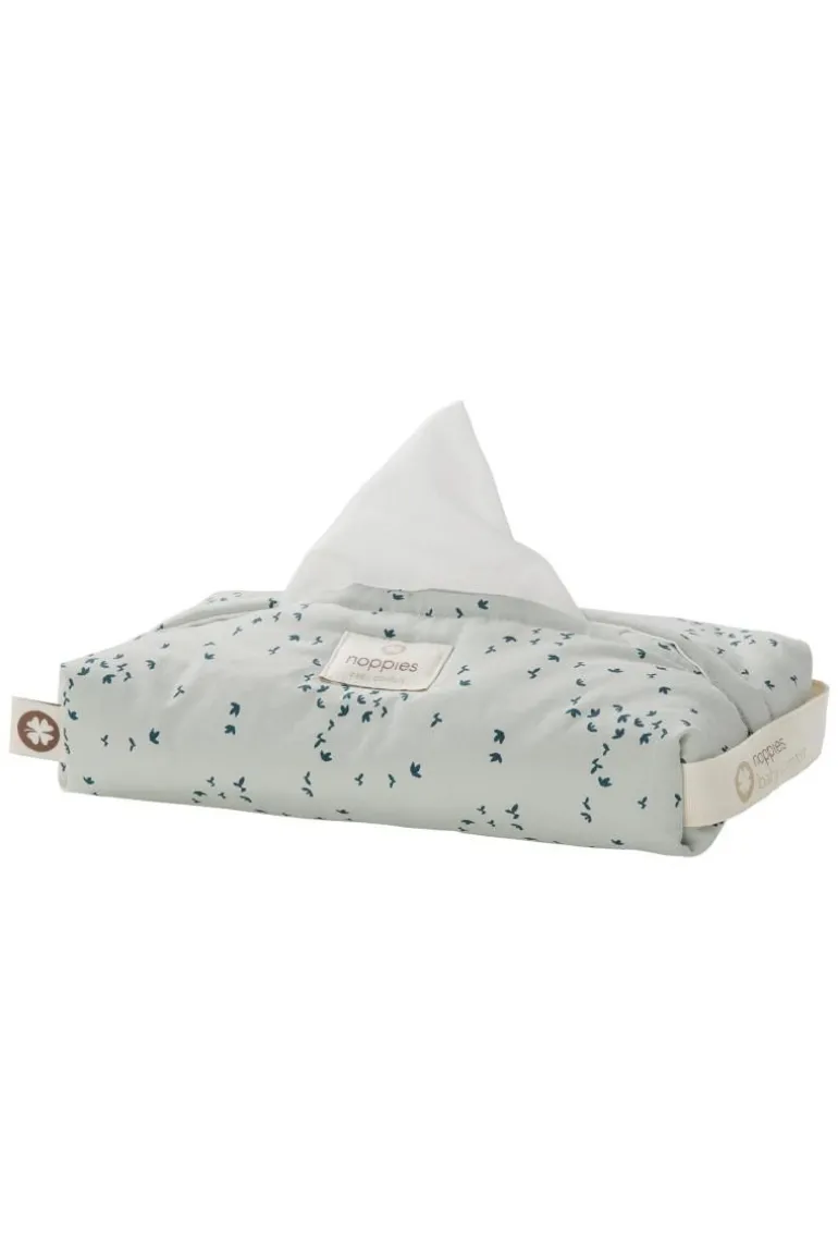 hoes_voor_babydoekje_bota_4-2.webp Noppies Slabbetjes & Doekjes | Bad & Verzorging<Hoes Voor Babydoekje Botanical - Puritan Gray