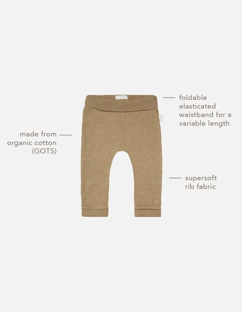joggingbroek_naura__light_3.webp Noppies Broeken | Basics<Joggingbroek Naura - Light Green Melange