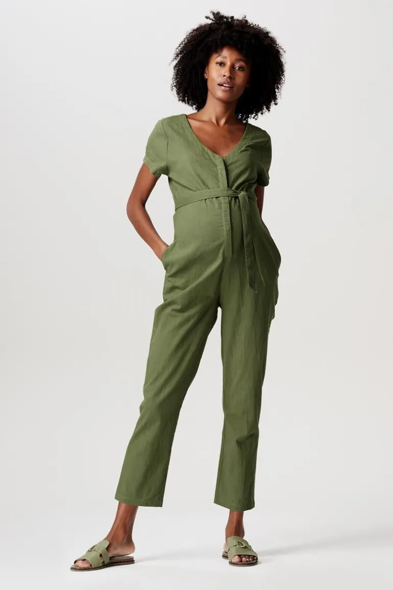 jumpsuit__olive_green_0.webp Noppies Jumpsuits | Broeken<Jumpsuit - Olive Green