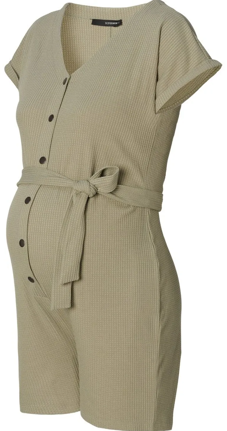jumpsuit_met_voedingsfunc_9-6.webp Noppies Jumpsuits | Jumpsuits<Jumpsuit Met Voedingsfunctie Waffle - Vetiver