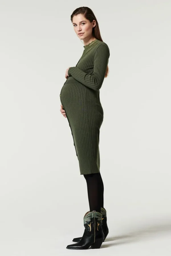Noppies Jurken<Jurk Button Rib - Grape Leaf