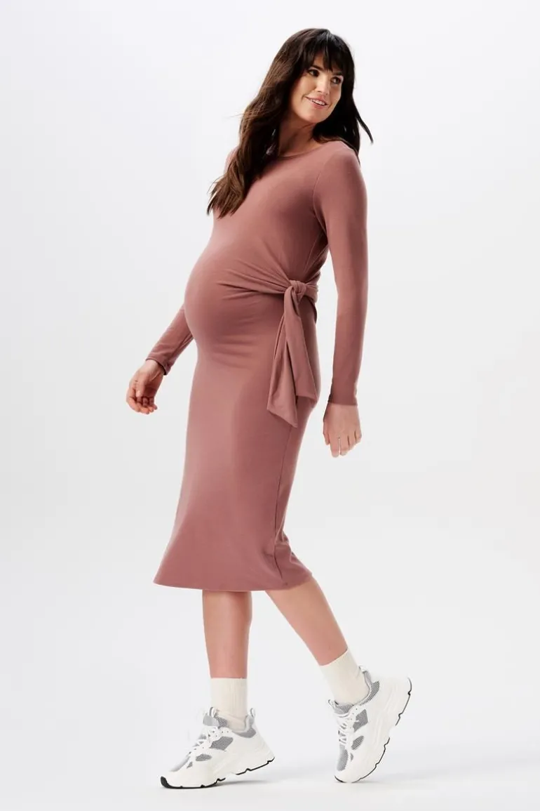 jurk_dress_frisco_long_sl_0.webp Noppies Jurken<Jurk Dress Frisco Long Sleeve - Rose Taupe
