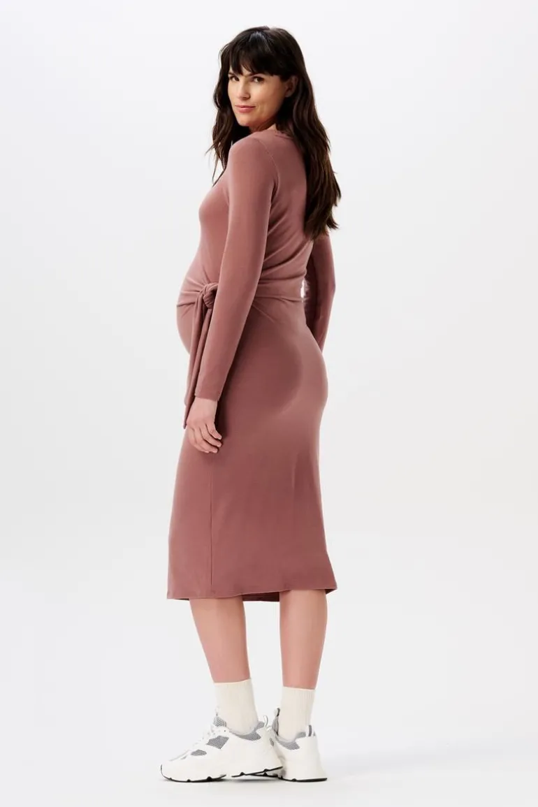 jurk_dress_frisco_long_sl_7.webp Noppies Jurken<Jurk Dress Frisco Long Sleeve - Rose Taupe