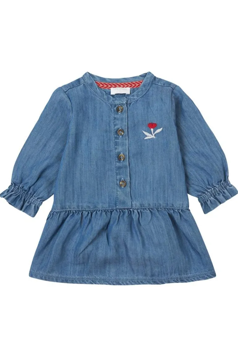 jurk_felines__medium_blue_0.webp Noppies Jurken<Jurk Felines - Medium Blue Denim