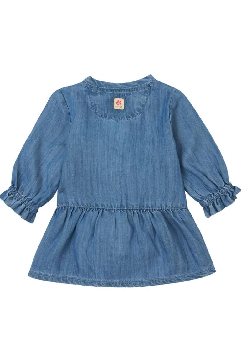jurk_felines__medium_blue_4.webp Noppies Jurken<Jurk Felines - Medium Blue Denim