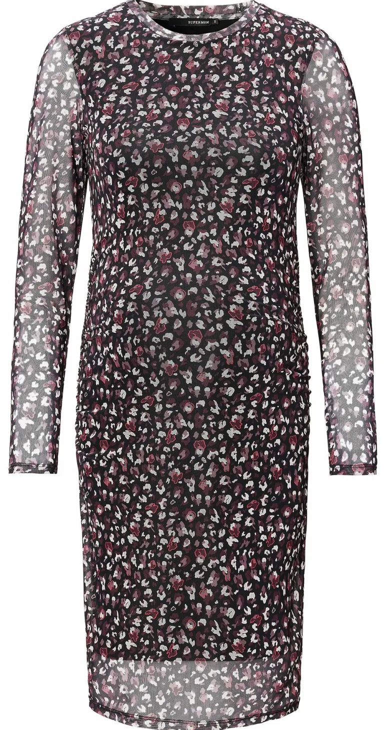 jurk_floral_mesh__black_2.webp Noppies Jurken<Jurk Floral Mesh - Black