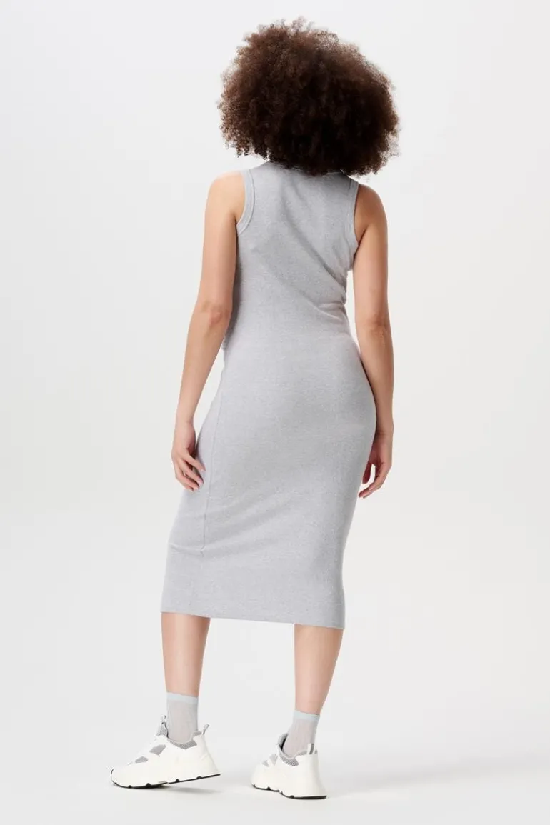 jurk_inaya__grey_melange_1.webp Noppies Jurken<Jurk Inaya - Grey Melange