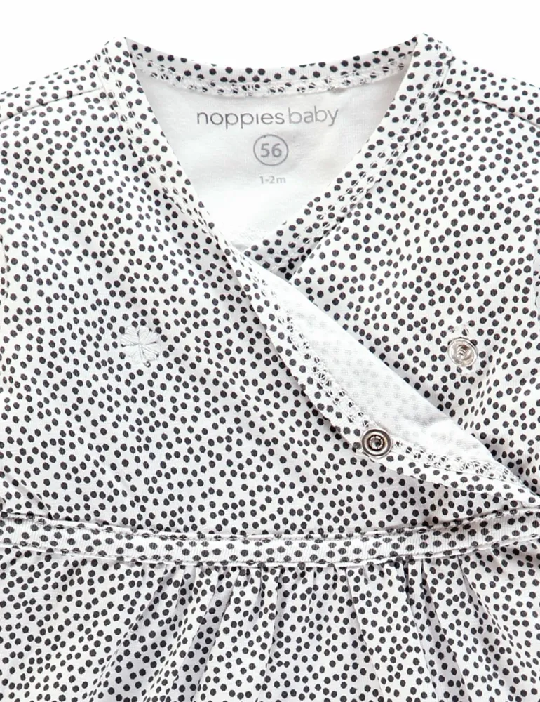 jurk_mattie__white_2.webp Noppies Jurken | Basics<Jurk Mattie - White