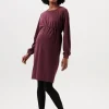 Noppies Jurken | Jurken<Jurk Met Voedingsfunctie - Plum Brown
