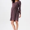Noppies Jurken | Jurken<Jurk Met Voedingsfunctie - Plum red