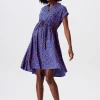 Noppies Jurken | Jurken<Jurk Met Voedingsfunctie - Electric Blue