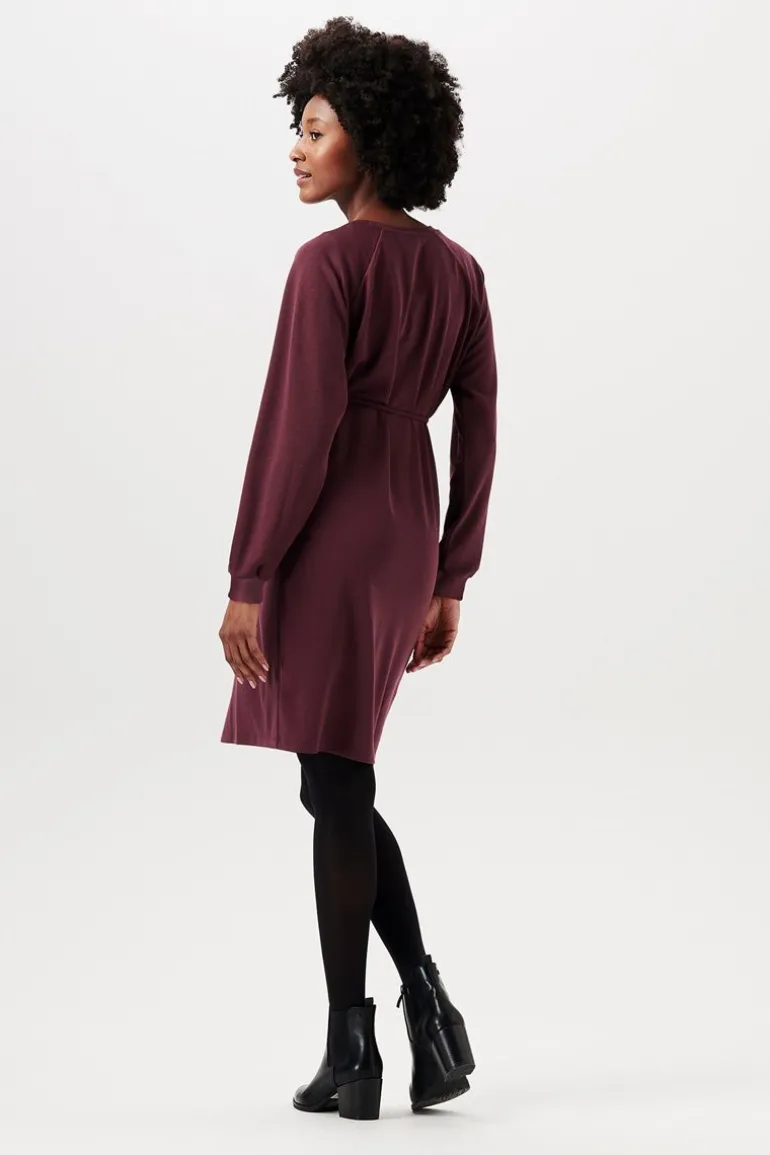 jurk_met_voedingsfunctie__1-135.webp Noppies Jurken | Jurken<Jurk Met Voedingsfunctie - Plum Brown