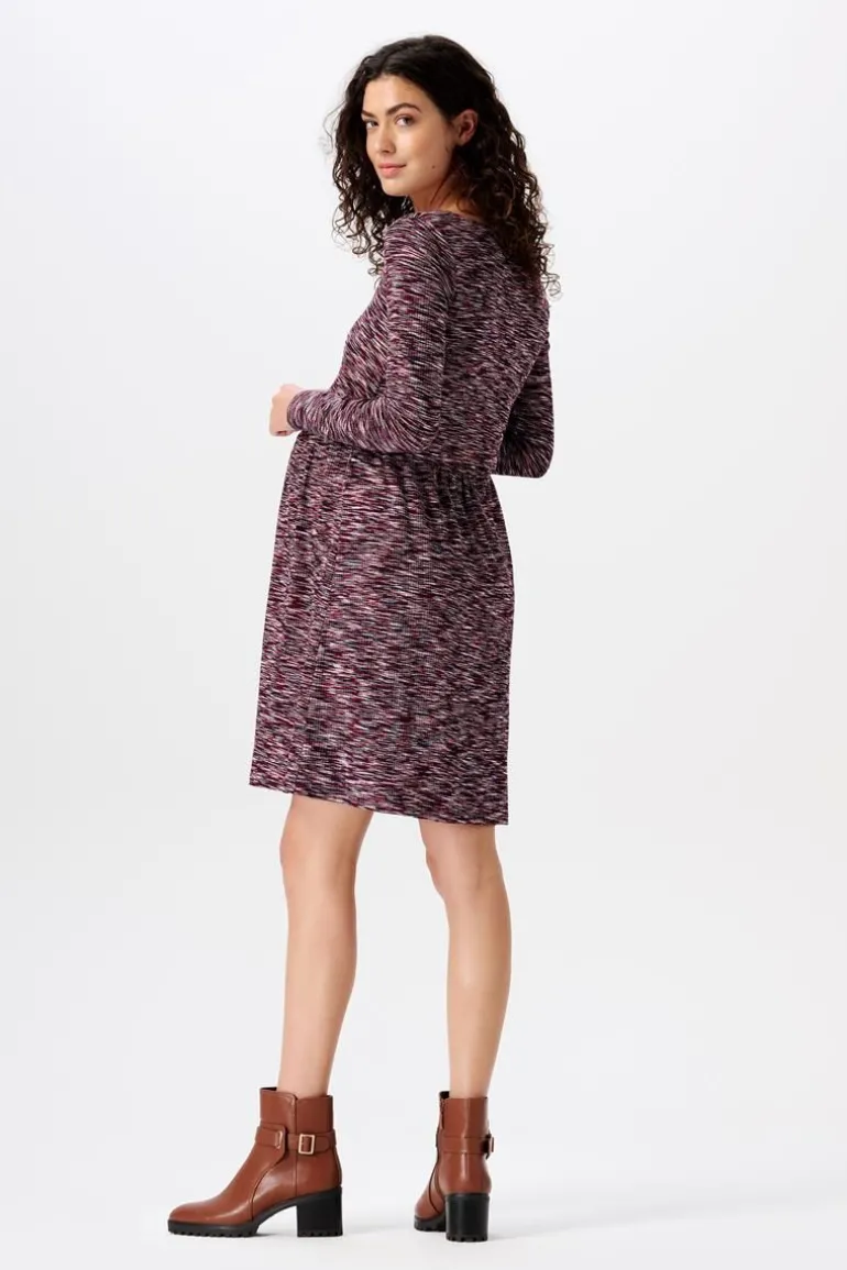 jurk_met_voedingsfunctie__1-18.webp Noppies Jurken | Jurken<Jurk Met Voedingsfunctie - Plum red