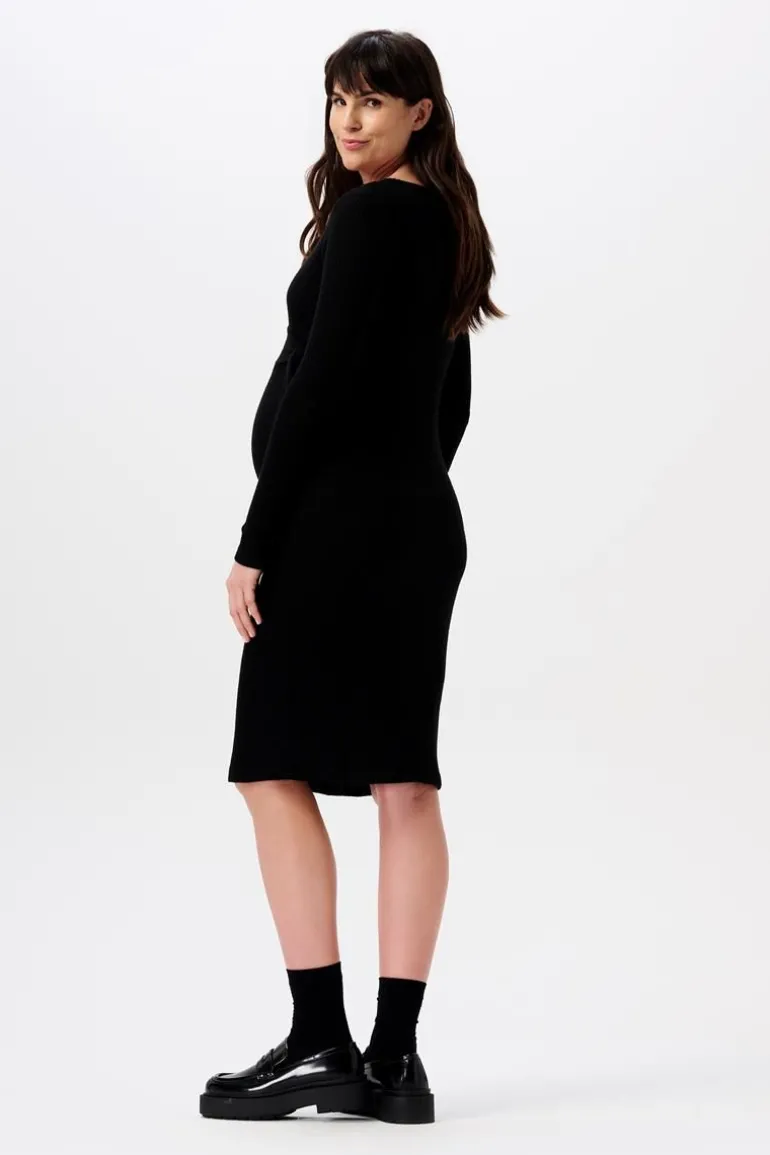 jurk_met_voedingsfunctie__1-84.webp Noppies Jurken | Jurken<Jurk Met Voedingsfunctie Asa Ultra Soft Nursing Dress - Black