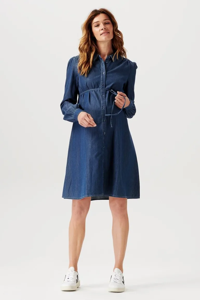 jurk_met_voedingsfunctie__10-102.webp Noppies Jurken | Jurken<Jurk Met Voedingsfunctie Oberlin - Vintage Blue